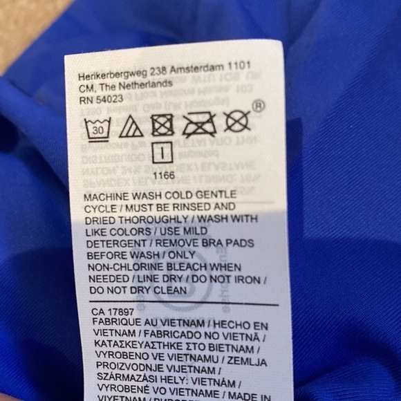 Athleta cerulean blue Hermosa one piece swimsuit NWT - Picture 7 of 8